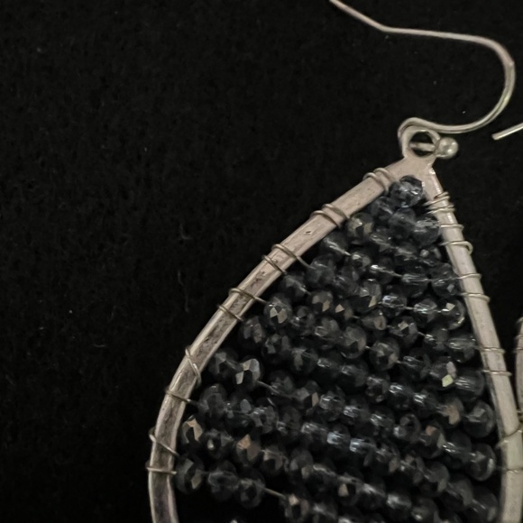 Marlyn Schiff Multi Strand Blue Crystal Pave Charm Bracelet + Earrings - Picture 9 of 9